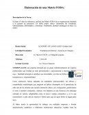 Elaboración de una Matriz FODA.