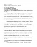 Historia de las falsedades. Las rayas que se cruzan indican contradicción.