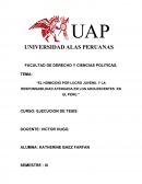 Tesis EL HOMICIDIO POR LUCRO JUVENIL Y LA RESPONSABILIDAD ATENUADA EN LOS ADOLESCENTES EN EL PERU.