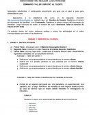 INDICACIONES PARA REALIZAR LAS ACTIVIDADES SEMINARIO TALLER SERVICIO AL CLIENTE