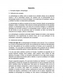 Antropologia. Historia del concepto