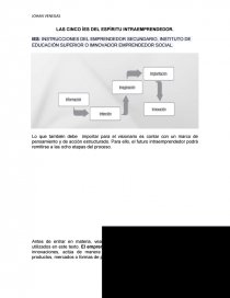 LAS CINCO ÍES DEL ESPÍRITU INTRAEMPRENDEDOR.. Página 1
