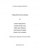 Informe para la asignatura Teoría de Sistemas