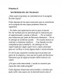 Práctica 5. MI PRIMER DÍA DE TRABAJO