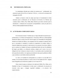 INFORME DE PRÁCTICAS PRE – PROFESIONALES EN LA OFICINA DE PROGRAMACIÓN E INVERSIONES. Página 14