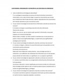 CUESTIONARIO: APROXIMACIÓN Y DEFINICIÓN DE LAS ESTRATEGIAS DE APRENDIZAJE