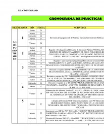 INFORME DE PRÁCTICAS PRE – PROFESIONALES EN LA OFICINA DE PROGRAMACIÓN E INVERSIONES. Página 8