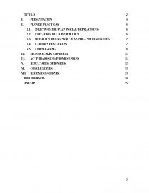 INFORME DE PRÁCTICAS PRE – PROFESIONALES EN LA OFICINA DE PROGRAMACIÓN E INVERSIONES. Página 3