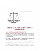 EL ORDENAMIENTO JURÍDICO ADMINISTRATIVO.