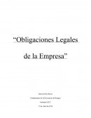 “Obligaciones Legales de la Empresa”