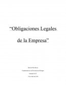 Obligaciones legales de la empresa