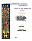 AGROTECNIA. La calidad del agua del riego