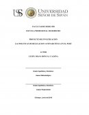 LAS POLITICAS DE REGULACION ANTINARCÓTICA EN EL PERÚ