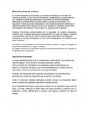 Manual de normas y conducta de una empresa