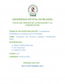 Estructura del Proceso Didáctico Planificación diaria.