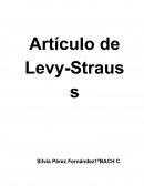 Artículo de Levy-Strauss