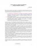 ¿Cómo construir una categoría de investigación?