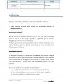 Actividades Lectura: «El rol del profesor en el desarrollo del talento»