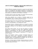 QUE ES EL DERECHO AGRARIO Y COMO SE UBICA DENTRO DE LA TEORÍA DEL DERECHO.
