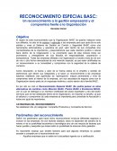 RECONOCIMIENTO ESPECIAL BASC