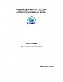 ANÁLISIS DEL PROFESIOGRAMA