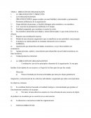 DIRECCIÓN DE ORGANIZACIÓN 1.	LA ORGANIZACIÓN Y DIRECCIÓN