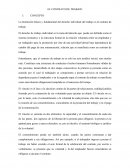 EL CONTRATO DE TRABAJO. CONCEPTO