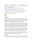 ESPECTRO MICROBIOLÓGICO Y PATRONES DE SUSCEPTIBILIDAD BACTERIANA EN MUESTRAS DE PACIENTES DE UN HOSPITAL DEL PERÚ