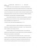 La planificacIón didáctica en la educacIón