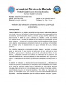 Métodos de valoración existentes de bienes y servicios ambientales.