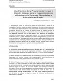 Investigación de operacones. Empresa de “Novedades e Importaciones Prado E.I.R.L”