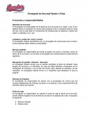 Perfil Encargado de sucursal.