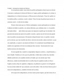 Unidad 1: retrospectiva histórica de México.