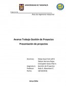 Avance Trabajo Gestión de Proyectos.
