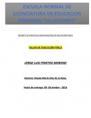 REPORTE DE PRÁCTICA: MAESTRA DE EDUCACIÓN FÍSICA