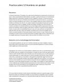 Practica sobre 12 Hombres sin piedad