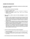 EXAMEN PSICOPEDAGOGÍA