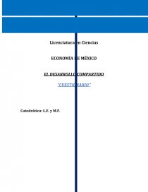 EL DESARROLLO COMPARTIDO “CUESTIONARIO” - Documentos de Investigación -  Lizbeth2111