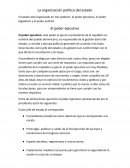 La organizacion politica del pais.