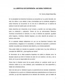 La libertad de expresión un doble derecho.