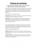 Prácticas de marketing.