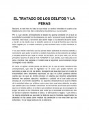 EL TRATADO DE LOS DELITOS Y LA PENAS