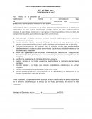 Carta compromiso para padres de familia