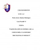 Participación económica de la cervecería Cuauhtemoc Moctezuma en Mexico