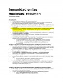 Inmunidad de mucosa.