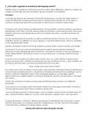 Con quién organizar la enseñanza del lenguaje escrito.