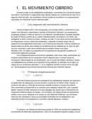 MOVIMIENTO OBRERO. IDEOLOGÍAS: SOCIALISMO Y ANARQUISMO