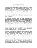 EL DON DE LENGUAS.