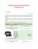 Innovaciones en los medios de comunicación