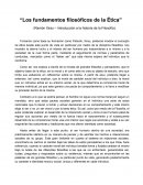 Los fundamentos filosóficos de la Ética - Ramón Xirau